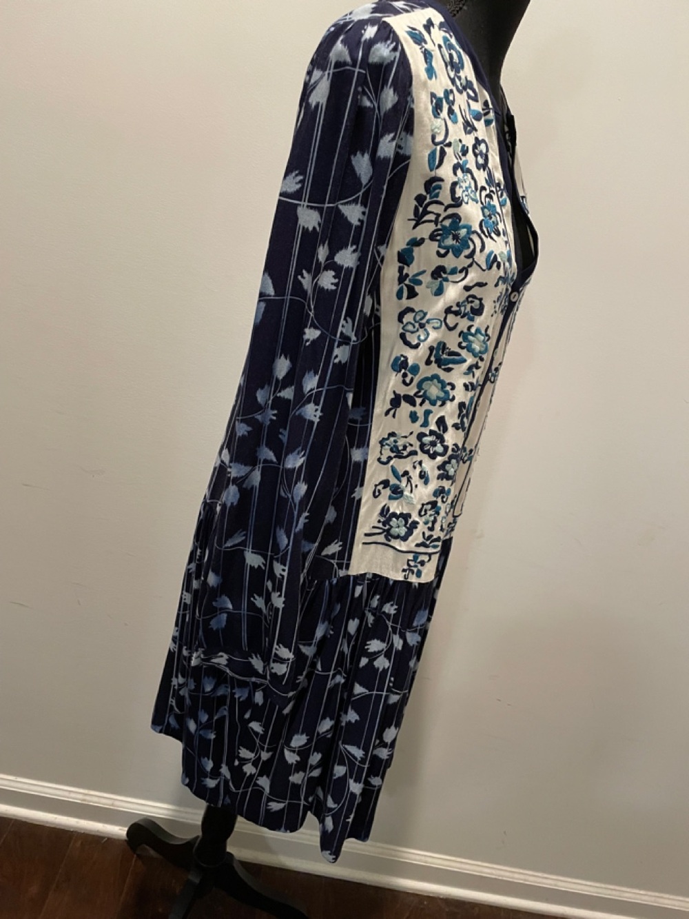 Anthropologie TINY Brand Semele Shirt Dress SizeM Floral Boho Vintage Americana - Picture 6 of 14